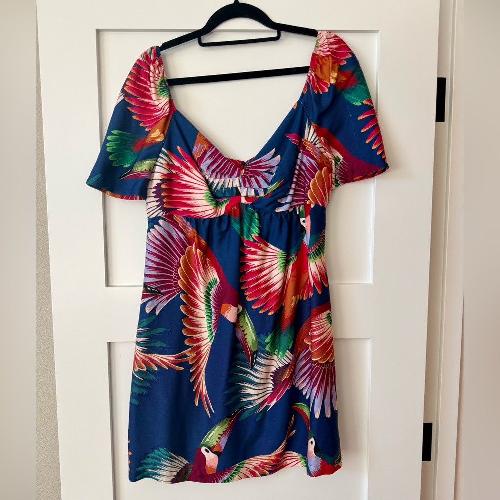 Farm Rio Parrot Midi Dress